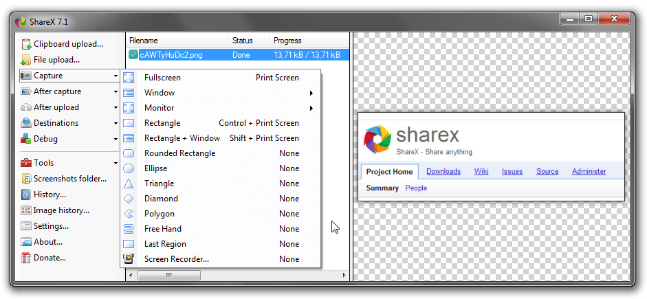 ShareX Snipping Tool Alternative